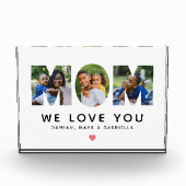 私たちはあなたを愛しパーソナライズされたている フォトブロック (正面)