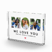 私たちはあなたを愛しパーソナライズされたている フォトブロック (右)