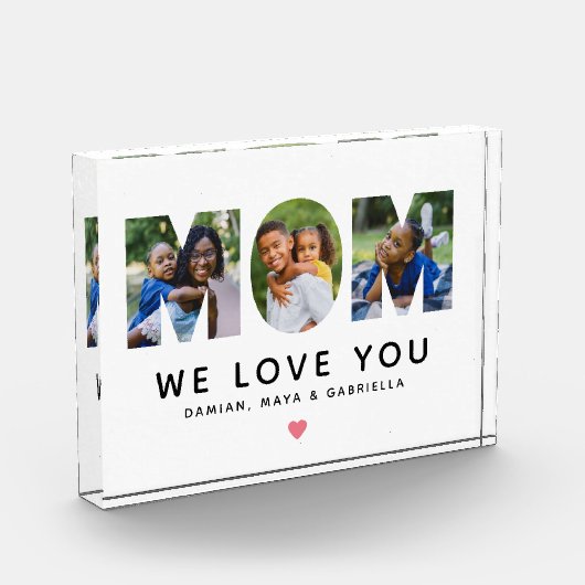 私たちはあなたを愛しパーソナライズされたている フォトブロック (左)