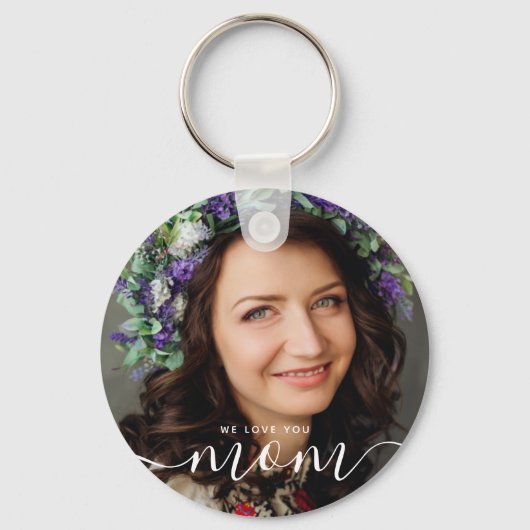 私たちはあなたを愛しモダンていクラシックる写真 キーホルダー (正面)