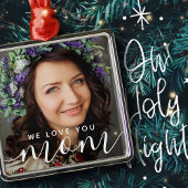 私たちはあなたを愛しモダンていクラシックる写真 メタルオーナメント