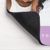 私たちはあなたを愛し、ママタイポグラフィフォトパープル マウスパッド (コーナー)