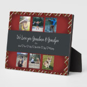 私たちはあなたを愛し、祖父母のカスタム6 Photo Grid フォトプラーク (側面)