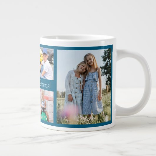 私たちはあなたを愛するグラム祖母6 Photo ジャンボコーヒーマグカップ (右)