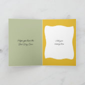 私たちはあなたを愛するグランドダ4の写真の緑の誕生日 カード (内部)