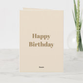 私たちはあなたを愛するパパを追加6枚の写真ブルーブラウン誕生日 カード (裏面)