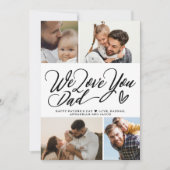私たちはあなたを愛するパパ写真コラージュ父の日 (正面)