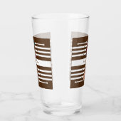 私たちはあなたを愛するパパ子供の写真ブラウンビール タンブラーグラス (右)