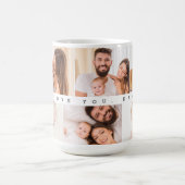私たちはあなたを愛するパパ6フォトコラージュカスタム コーヒーマグカップ (中央)