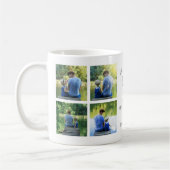 私たちはあなたを愛するパパ8-Photoコラージュ幸せな父の日 コーヒーマグカップ (左)