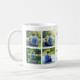 私たちはあなたを愛するパパ8-Photoコラージュ幸せな父の日 コーヒーマグカップ