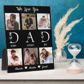 私たちはあなたを愛するパパ- 6フォトコラージュの父の日 フォトプラーク (側面)