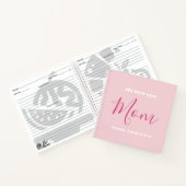 私たちはあなたを愛するママのピンクのミニマリスト ノートブック (内部)