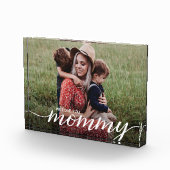 私たちはあなたを愛するママの脚本カスタム写真テンプレート フォトブロック (右)