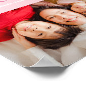 私たちはあなたを愛するママピンクのミニマリスト写真 ポスター (角)