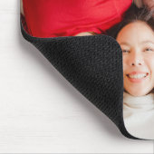 私たちはあなたを愛するママピンクのミニマリスト写真 マウスパッド (コーナー)