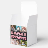 私たちはあなたを愛するママピンクのミニマリスト6写真コラージュ フェイバーボックス (オープン)