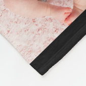 私たちはあなたを愛するママピンクのミニマリスト6写真コラージュ フリースブランケット (角)