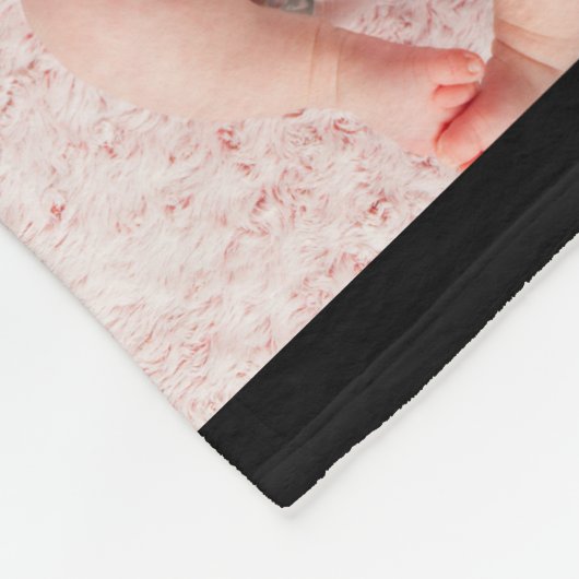 私たちはあなたを愛するママピンクのミニマリスト6写真コラージュ フリースブランケット (角)