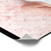 私たちはあなたを愛するママピンクのミニマリスト6写真コラージュ ポスター (角)