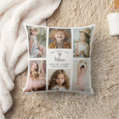 私たちはあなたを愛するママ写真コラージュ記念の酒 クッション (ブランケット)