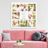 私たちはあなたを愛するママ写真コラージュ キャンバスプリント (インサイチュ (リビング))