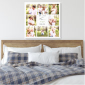 私たちはあなたを愛するママ写真コラージュ キャンバスプリント (インサイチュ (寝室))