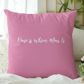 私たちはあなたを愛するママ写真ピンクの花ママの日 クッション