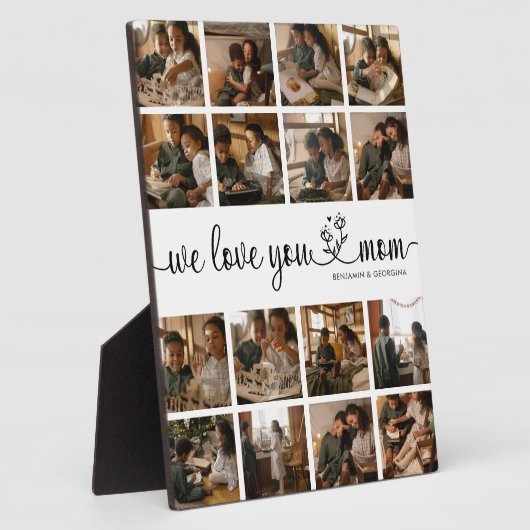 私たちはあなたを愛するママ写真プラーク フォトプラーク (側面)