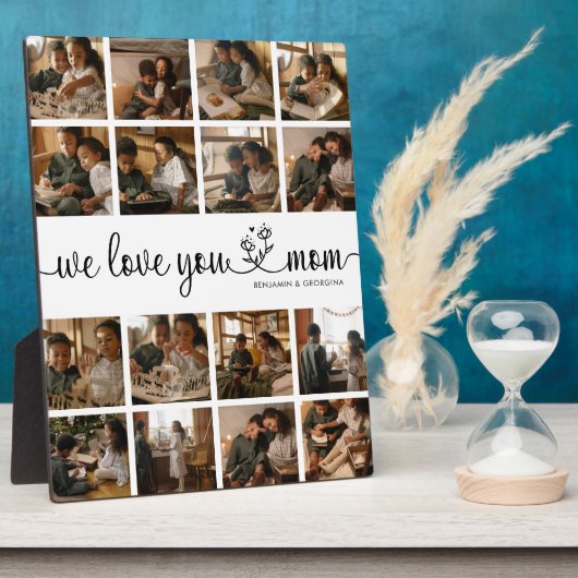 私たちはあなたを愛するママ写真プラーク フォトプラーク (側面)