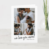 私たちはあなたを愛するママ写真マザーズデイカード シーズンカード (正面)