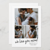 私たちはあなたを愛するママ写真マザーズデイカード シーズンカード (正面/裏面)