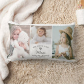 私たちはあなたを愛するママ子供の写真コラージュ ランバークッション (ブランケット)