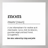 私たちはあなたを愛するママ定義ポスターマザーズの日の贈り物 ポスター (正面)