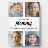 私たちはあなたを愛するママ家族の形見フォトコラージュ フォトプラーク (正面)