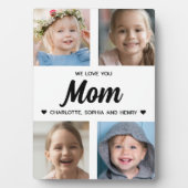 私たちはあなたを愛するママ家族の形見フォトコラージュ フォトプラーク (正面)