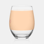 私たちはあなたを愛するママ幸せな母親の日名前をカスタムする ステムなしワイングラス (左)