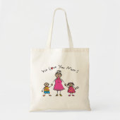 私たちはあなたを愛するママ漫画の家族ハッピー母の日 トートバッグ (正面)
