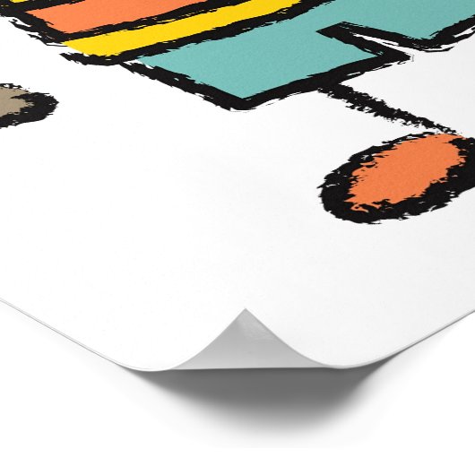 私たちはあなたを愛するママ漫画の家族ハッピー母の日 ポスター (角)