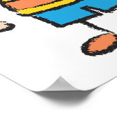 私たちはあなたを愛するママ漫画の家族ハッピー母の日 ポスター (角)