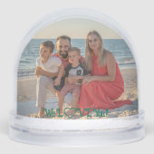 私たちはあなたを愛する家族の写真冬の木 (正面)