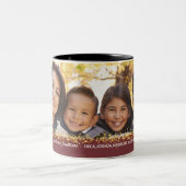 私たちはあなたを愛する家族の写真金ゴールド輝く ツートーンマグカップ (中央)