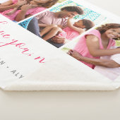 私たちはあなたを愛する母の日3写真コラージュ シェルパブランケット (3/4)