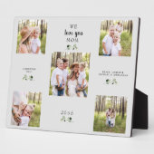 私たちはあなたを愛する母の葉5写真コラージュ フォトプラーク (側面)