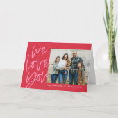 私たちはあなたを愛する編集可能なカラーバレンタインデーのカード シーズンカード (正面)