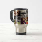 私たちはあなたを愛するDaddyカスタマイズ可能な写真コラージュ トラベルマグ (正面左)