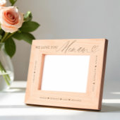 私たちはあなたを愛するMemawスクリプトハート孫の名前 レーザー彫刻フレーム