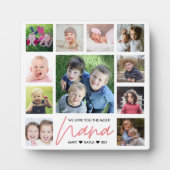 私たちはあなたを愛するNana Grandkids 11写真コラージュ フォトプラーク (正面)