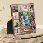 私たちはあなたを愛するNana Grandkids 11 Photo Collage Wood フォトプラーク<br><div class="desc">木製のテクスチャの背景にあなたの写真の11と自分の写真のコラージュプラークを作成お気に入りの.グランドキッズの写真でパーソナライズ。誕生日、母の日、祖父母の日などにおばあちゃんの大切な記念品を贈る</div>
