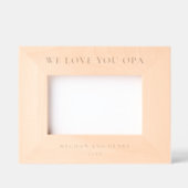 私たちはあなたを愛するOpa写真パーソナライズされた枠ギフト レーザー彫刻フレーム (正面)